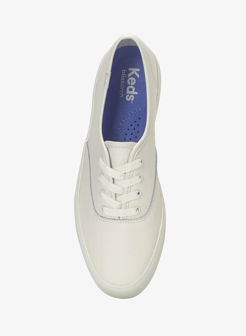 Keds Keds Women's Champion GN Lace Up Leather  Casual Sneaker White